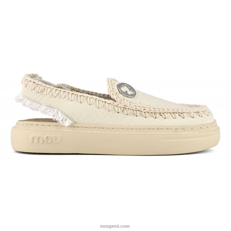 zueco audaz mujer 8DRXZ96 blanco Mou