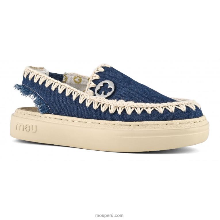 zueco audaz mujer 8DRXZ97 mezclilla Mou