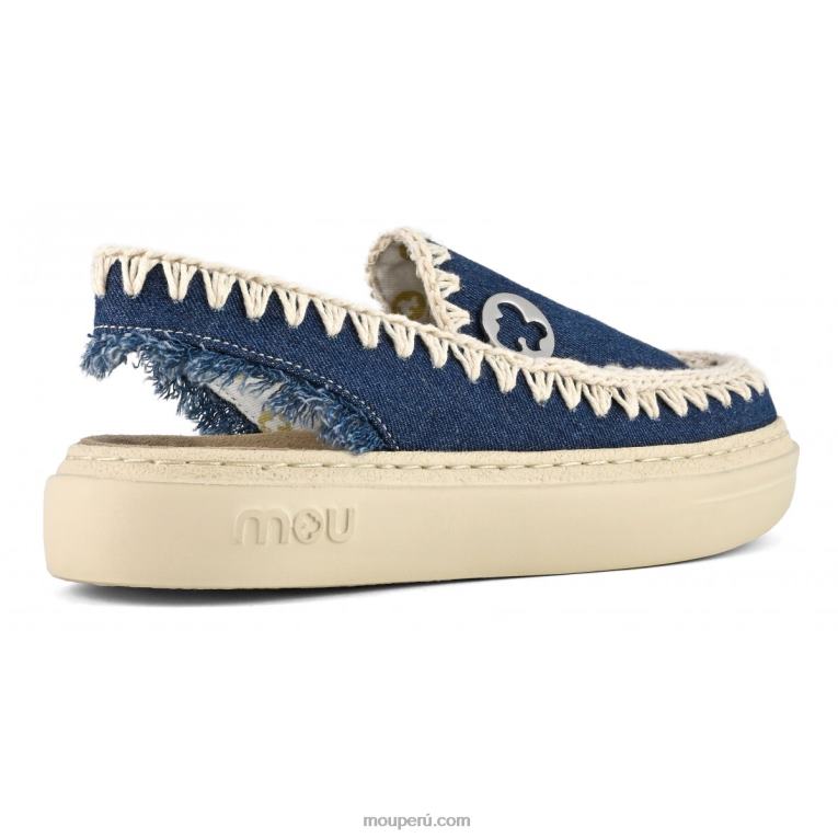 zueco audaz mujer 8DRXZ97 mezclilla Mou