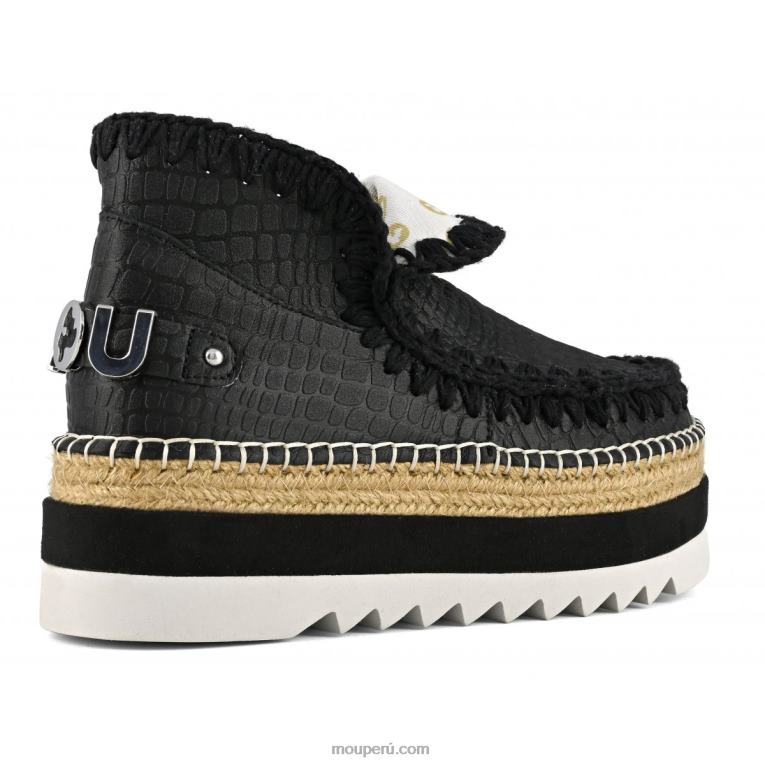 cuero especial esquimal yute mujer 8DRXZ211 negro Mou