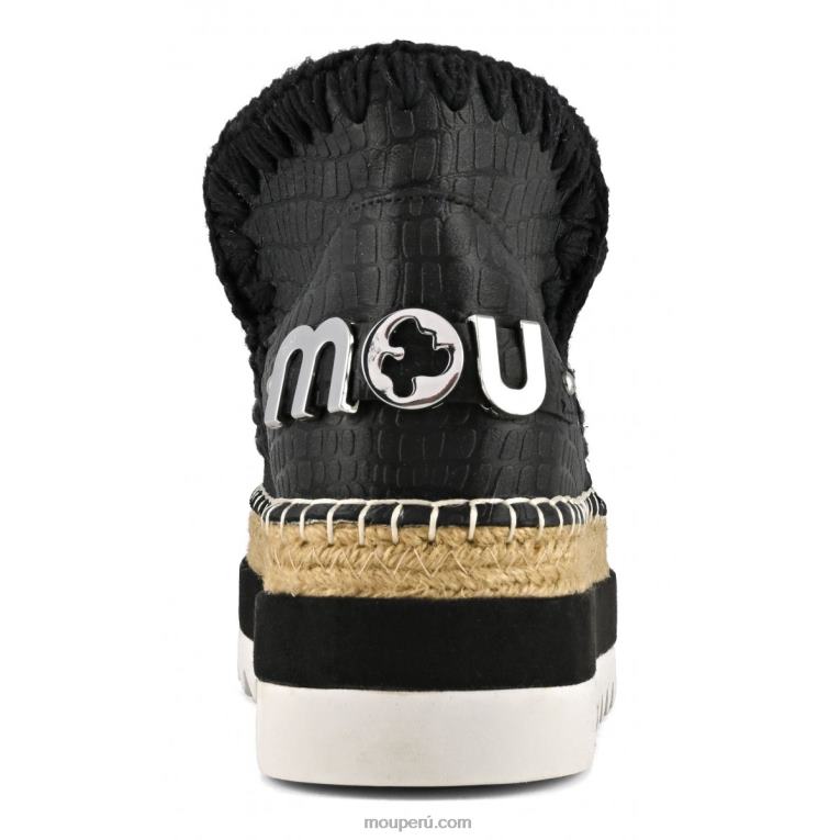 cuero especial esquimal yute mujer 8DRXZ211 negro Mou