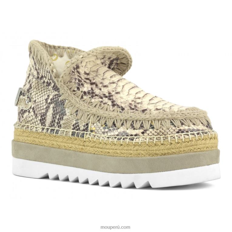 cuero especial esquimal yute mujer 8DRXZ212 serpiente de roca Mou