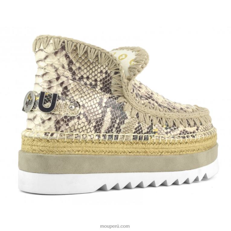 cuero especial esquimal yute mujer 8DRXZ212 serpiente de roca Mou
