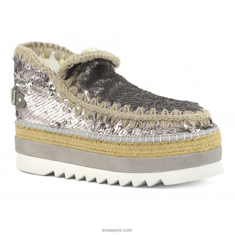 lentejuelas de yute esquimal mujer 8DRXZ217 lentejuelas bronce Mou