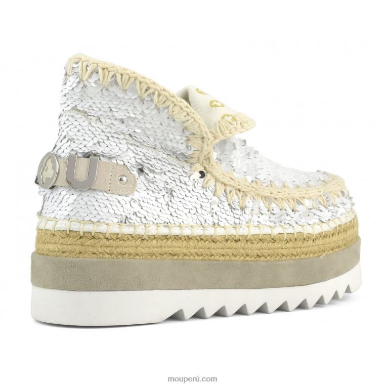 lentejuelas de yute esquimal mujer 8DRXZ218 lentejuelas blanco-plata Mou