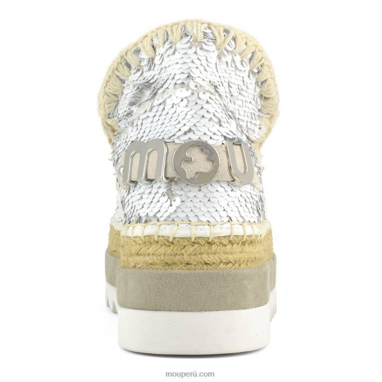 lentejuelas de yute esquimal mujer 8DRXZ218 lentejuelas blanco-plata Mou