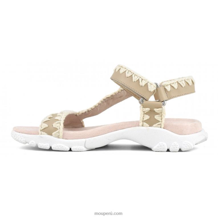 correa trasera de sandalia deportiva mujer 8DRXZ197 arena Mou