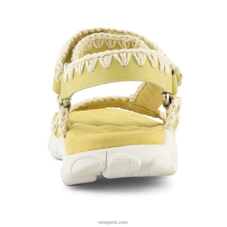 correa trasera de sandalia deportiva mujer 8DRXZ199 amarillo Mou