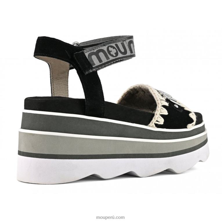 cuña eva mujer 8DRXZ171 negro Mou