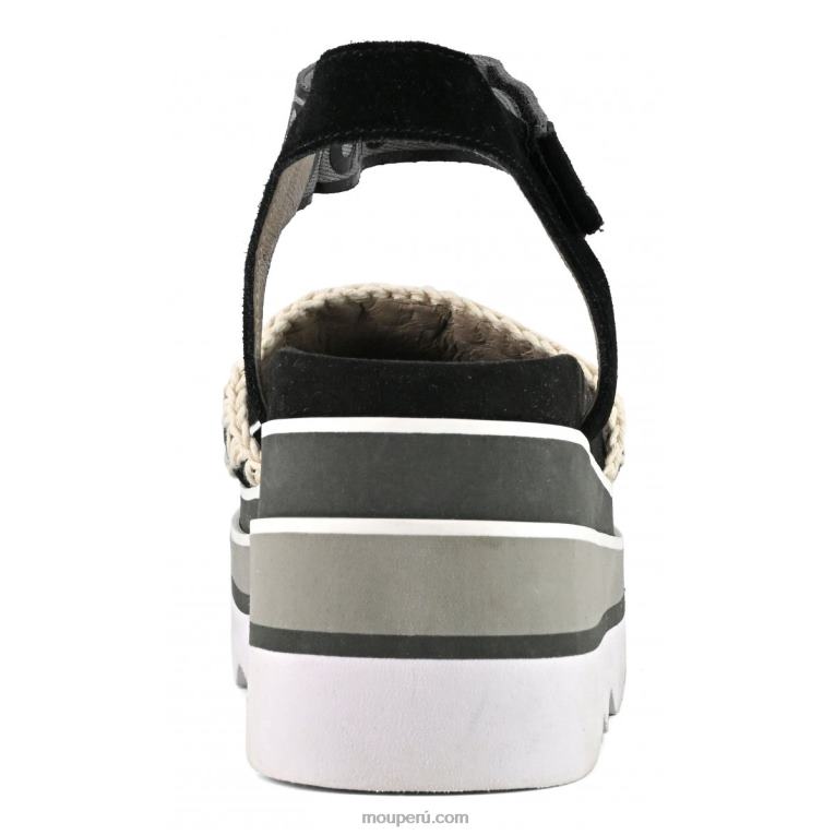 cuña eva mujer 8DRXZ171 negro Mou