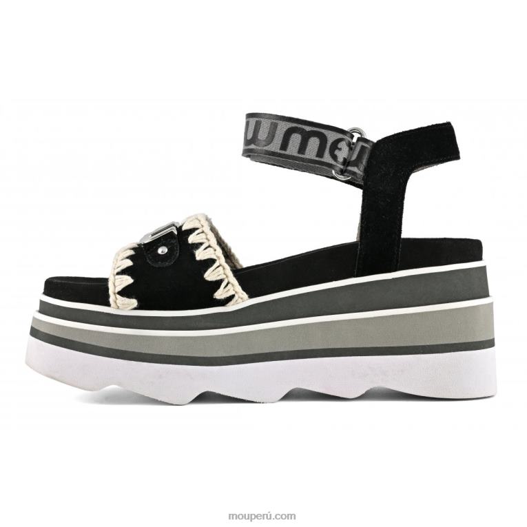 cuña eva mujer 8DRXZ171 negro Mou