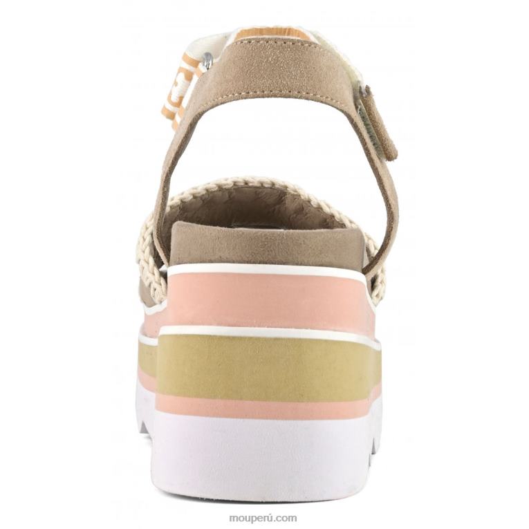 cuña eva mujer 8DRXZ172 arena rosa (fundente) Mou