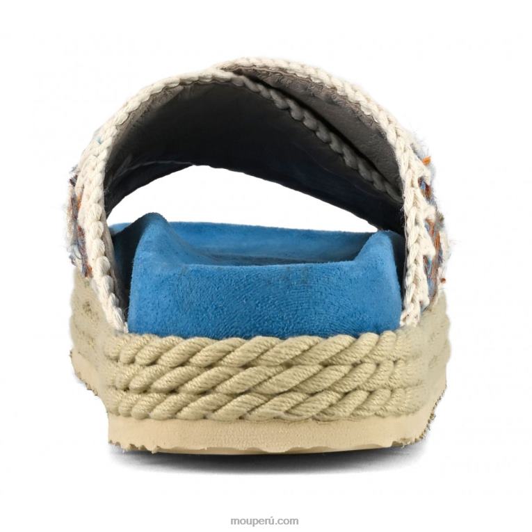 cuerda bio sandalia textil criss cross mujer 8DRXZ129 multicolor Mou