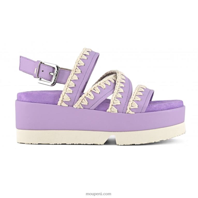 forma plana japonesa mujer 8DRXZ184 lila Mou