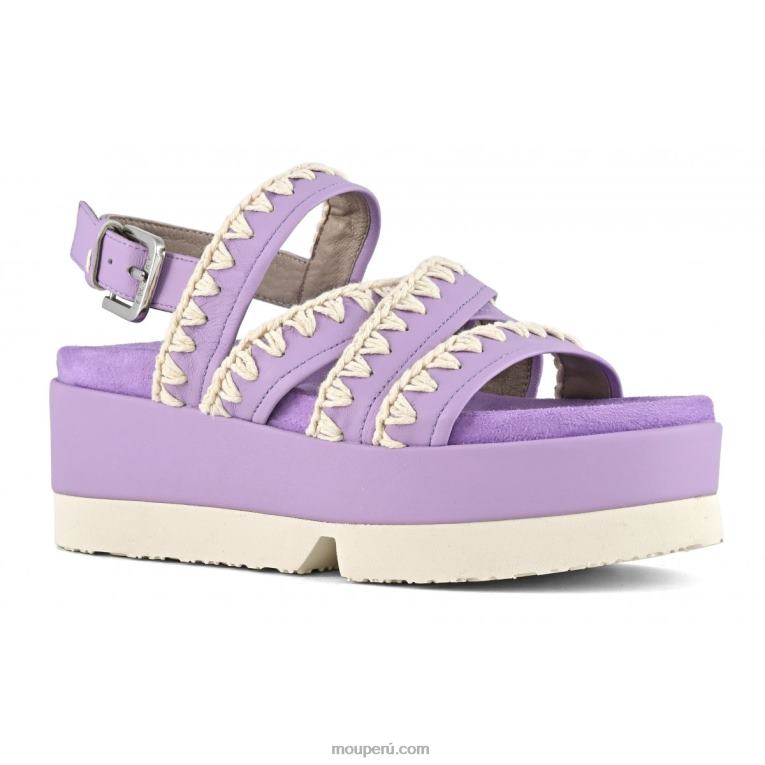 forma plana japonesa mujer 8DRXZ184 lila Mou