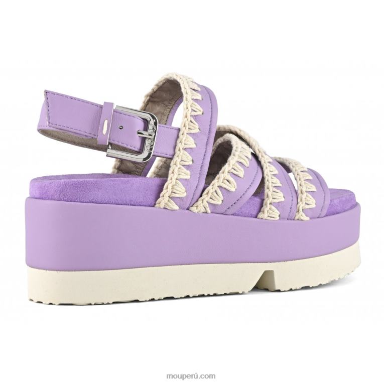 forma plana japonesa mujer 8DRXZ184 lila Mou