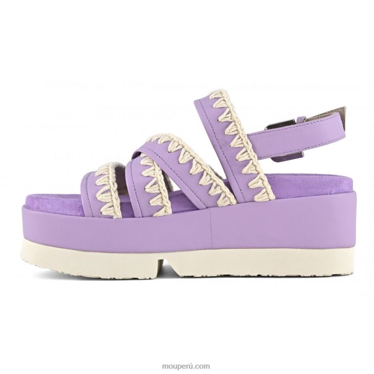 forma plana japonesa mujer 8DRXZ184 lila Mou