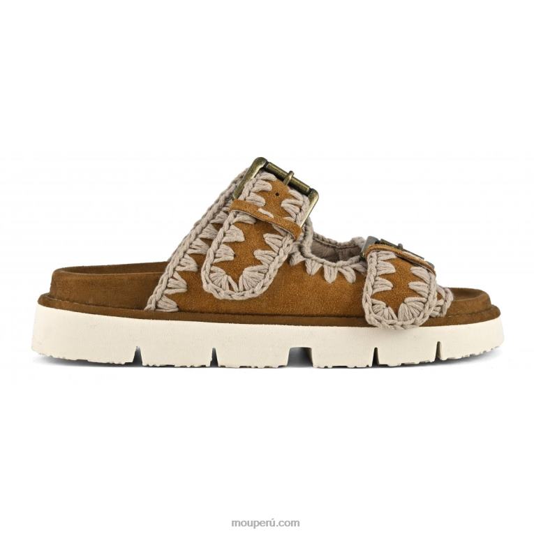 nueva bio con hebillas mujer 8DRXZ123 coñac Mou