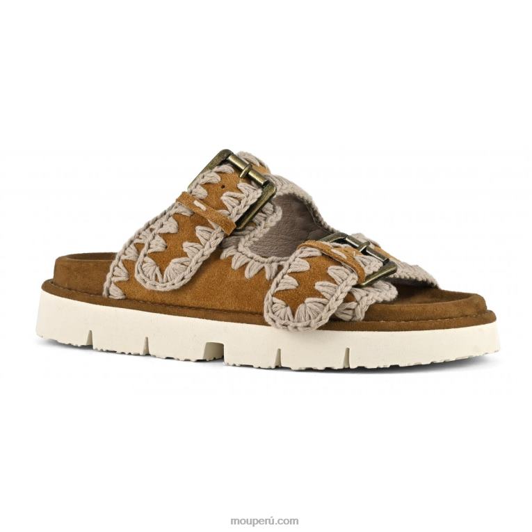 nueva bio con hebillas mujer 8DRXZ123 coñac Mou