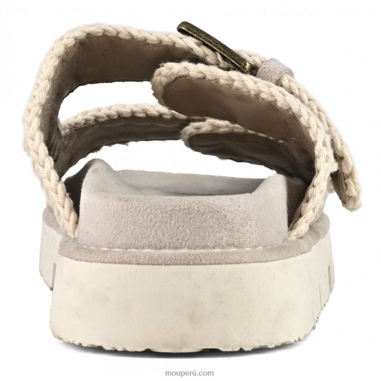 nueva bio con hebillas mujer 8DRXZ124 tiza Mou