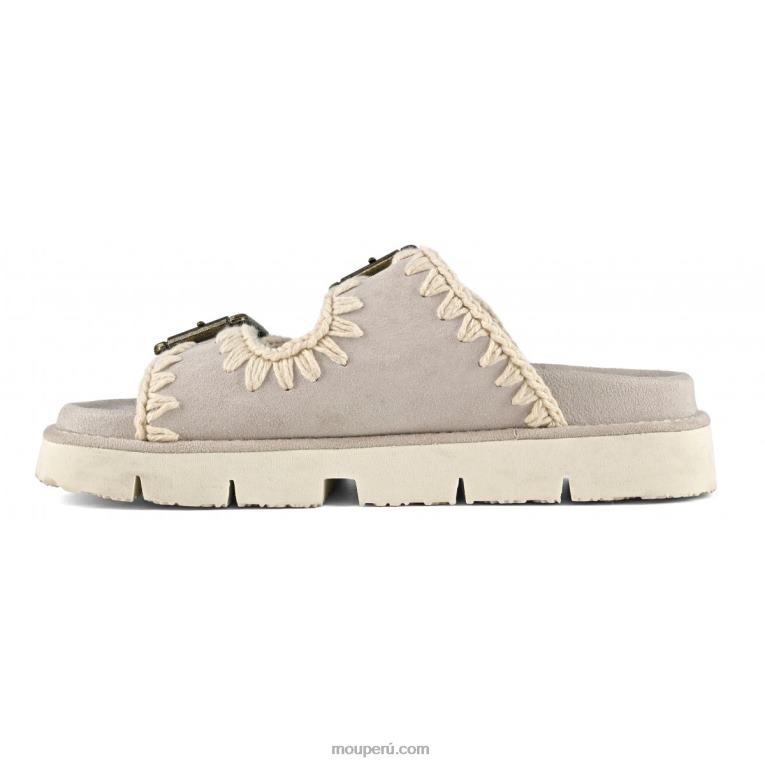 nueva bio con hebillas mujer 8DRXZ124 tiza Mou