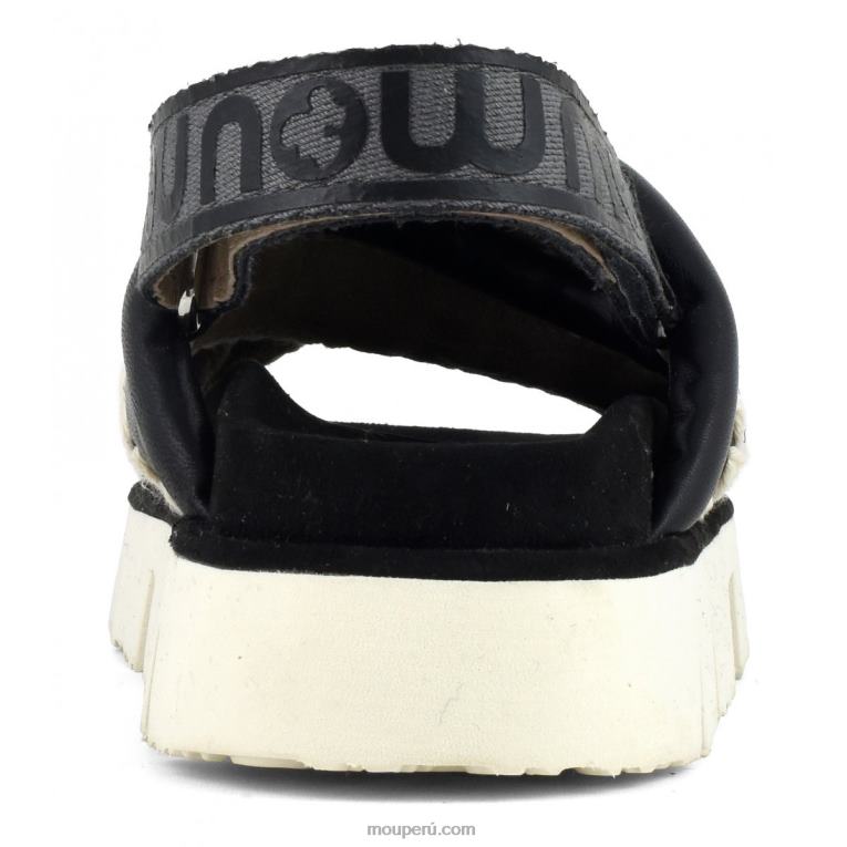 nuevo empeine bio entrecruzado mujer 8DRXZ155 blanco negro Mou