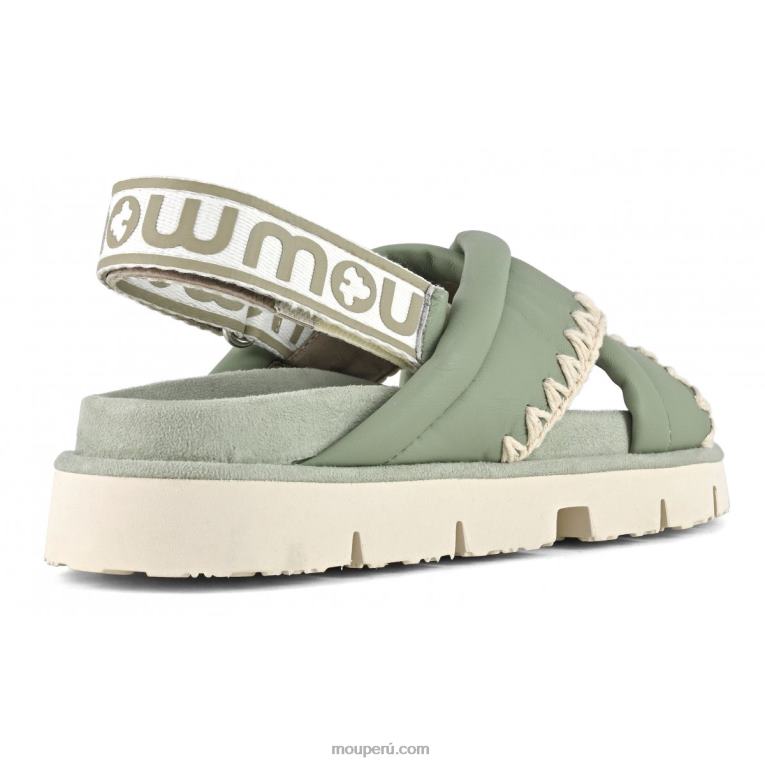 nuevo empeine bio entrecruzado mujer 8DRXZ157 salvia de verano Mou