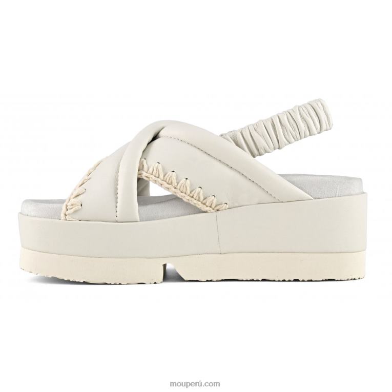 parte superior cruzada japonesa mujer 8DRXZ194 blanco Mou