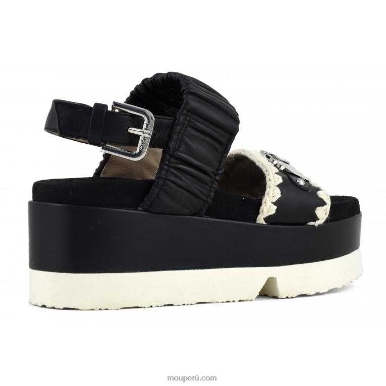 parte superior japonesa de dos bandas mujer 8DRXZ186 blanco negro Mou