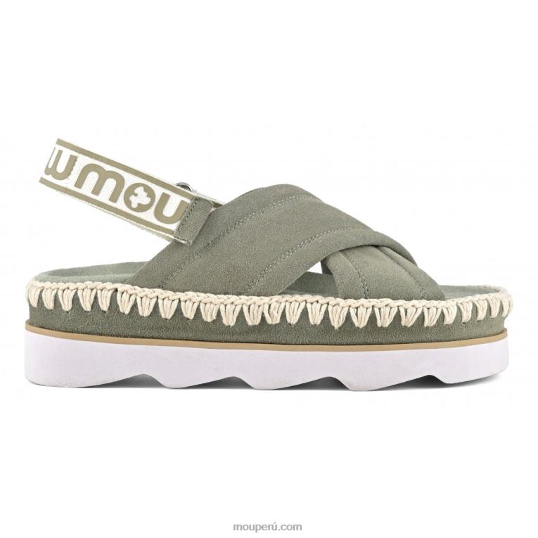 sandalia bio alta eva mujer 8DRXZ167 salvia de verano Mou