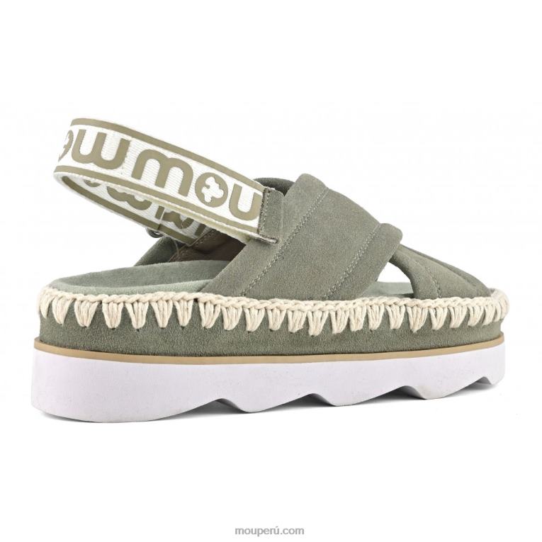 sandalia bio alta eva mujer 8DRXZ167 salvia de verano Mou