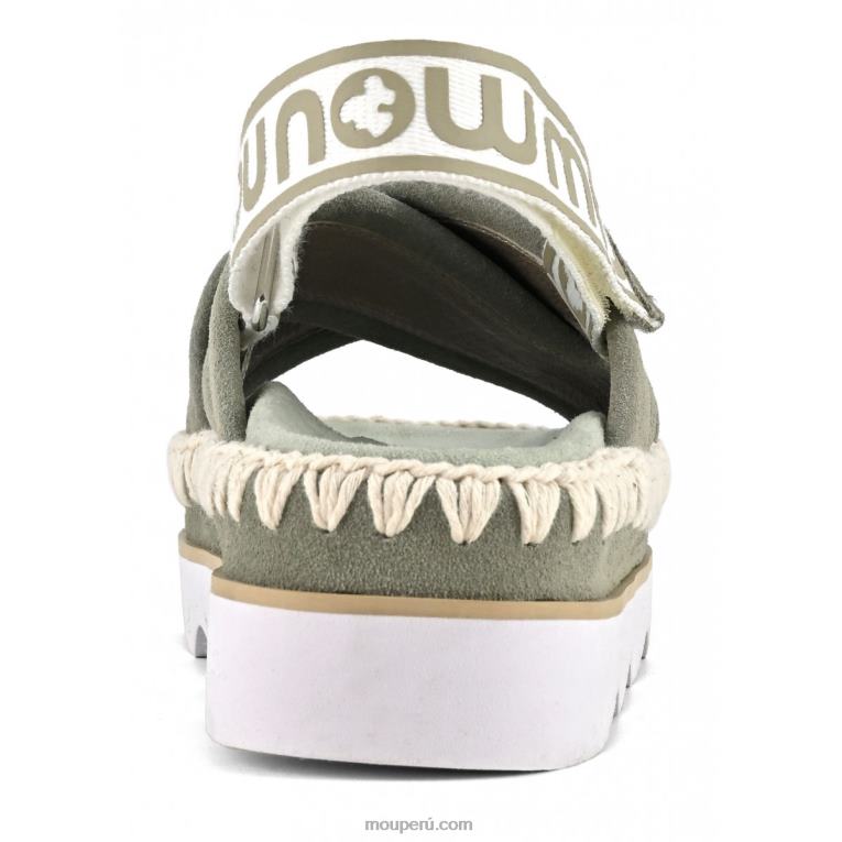 sandalia bio alta eva mujer 8DRXZ167 salvia de verano Mou