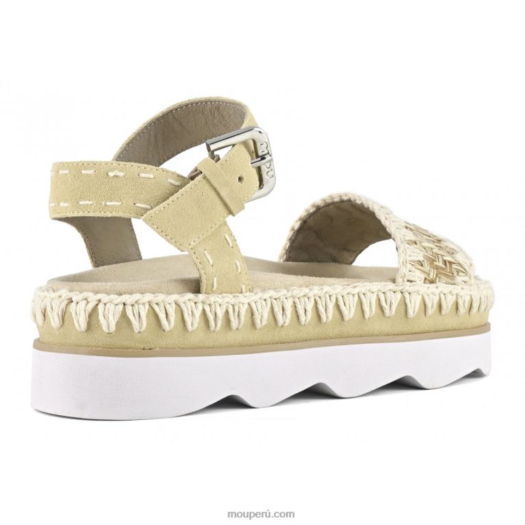 sandalia bio alta eva mujer 8DRXZ168 natural Mou