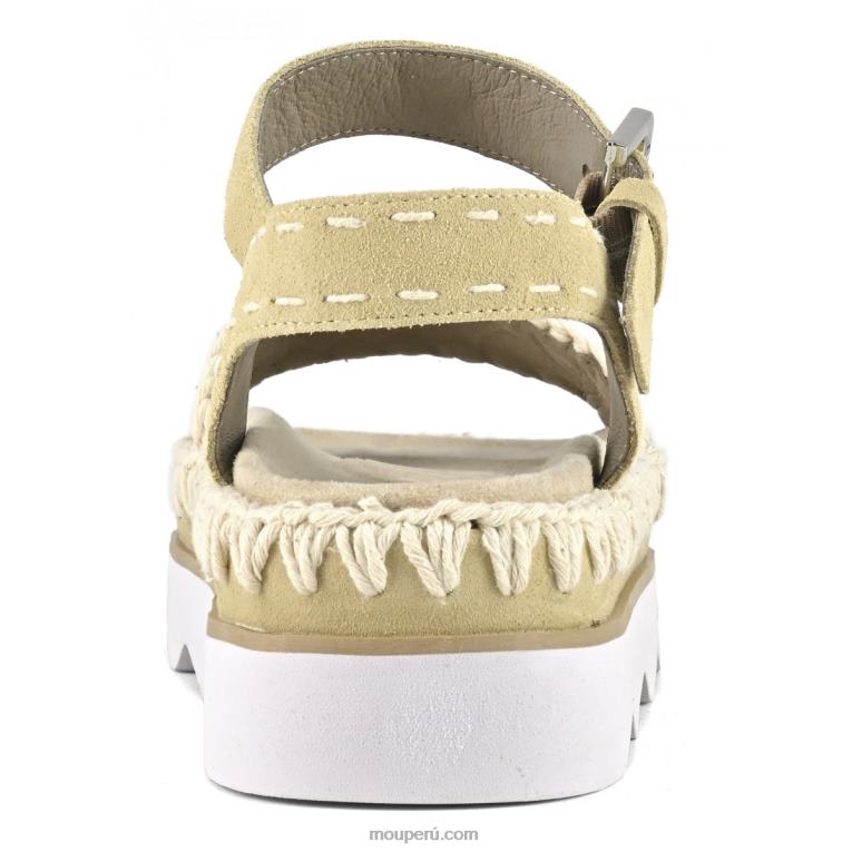 sandalia bio alta eva mujer 8DRXZ168 natural Mou