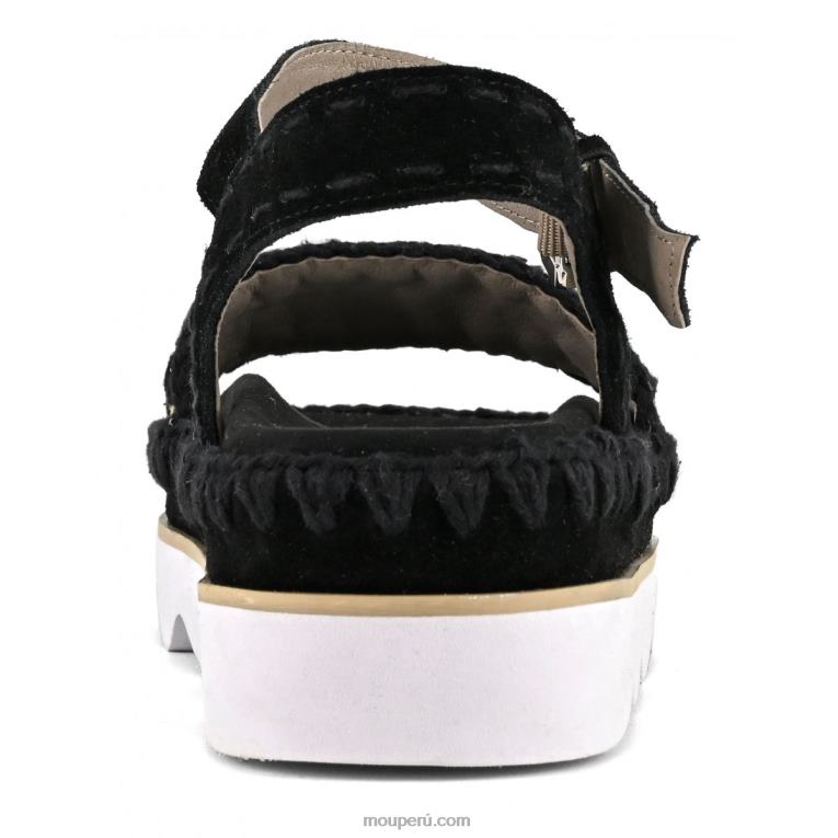 sandalia bio alta eva mujer 8DRXZ169 negro Mou