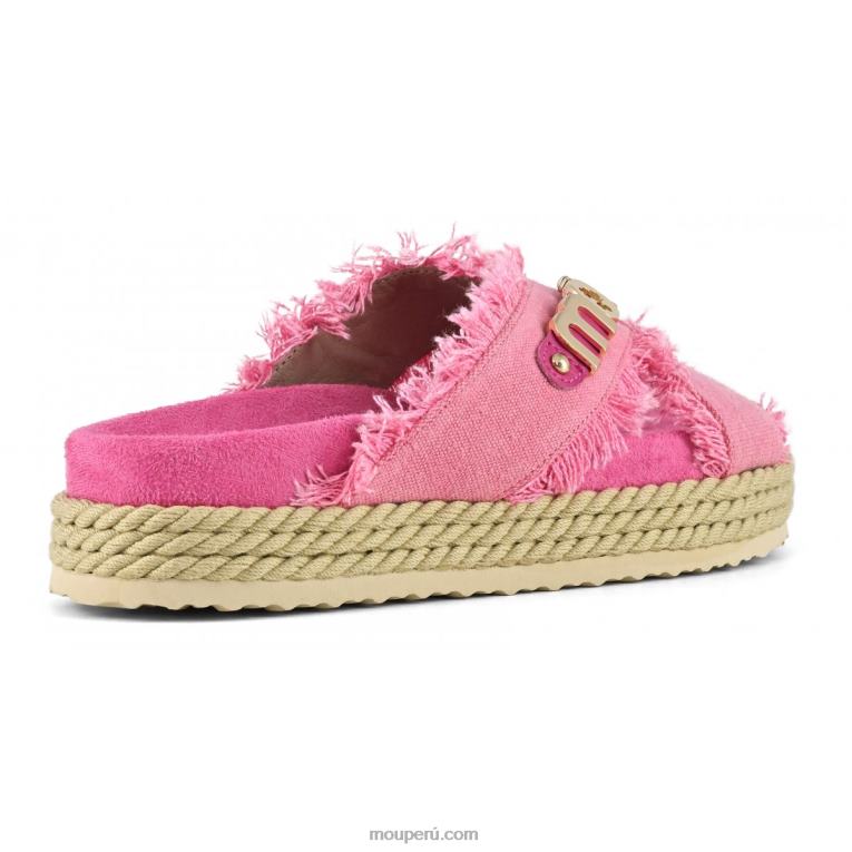 sandalia bio de cuerda entrecruzada mujer 8DRXZ134 rwfux Mou