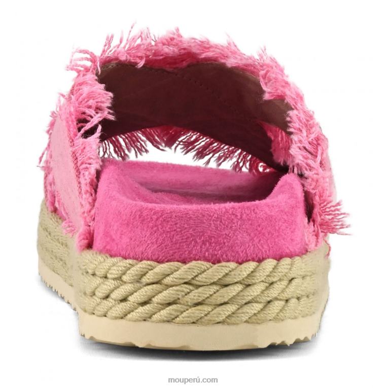 sandalia bio de cuerda entrecruzada mujer 8DRXZ134 rwfux Mou