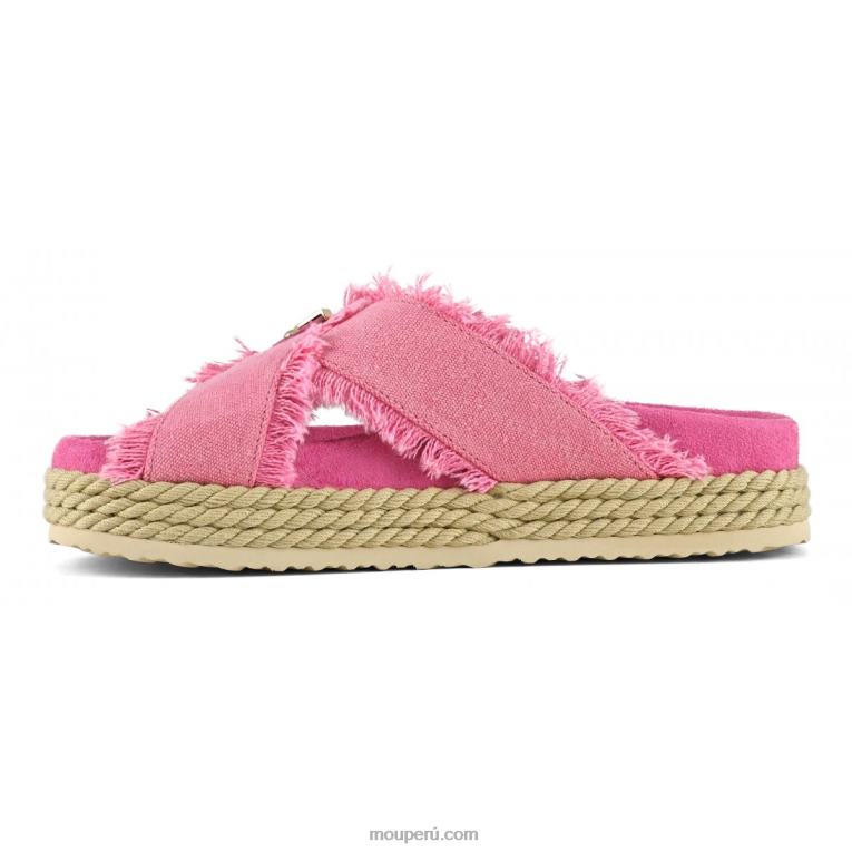 sandalia bio de cuerda entrecruzada mujer 8DRXZ134 rwfux Mou