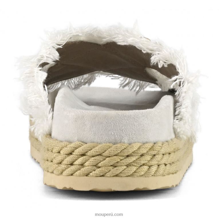 sandalia bio de cuerda entrecruzada mujer 8DRXZ135 rwbei Mou