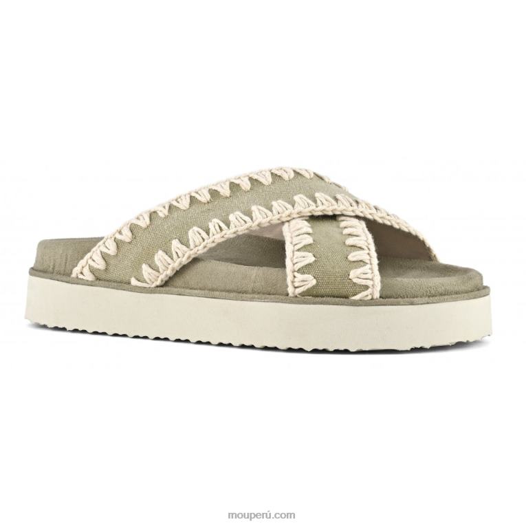 sandalia bio entrecruzada mujer 8DRXZ181 piedra Mou