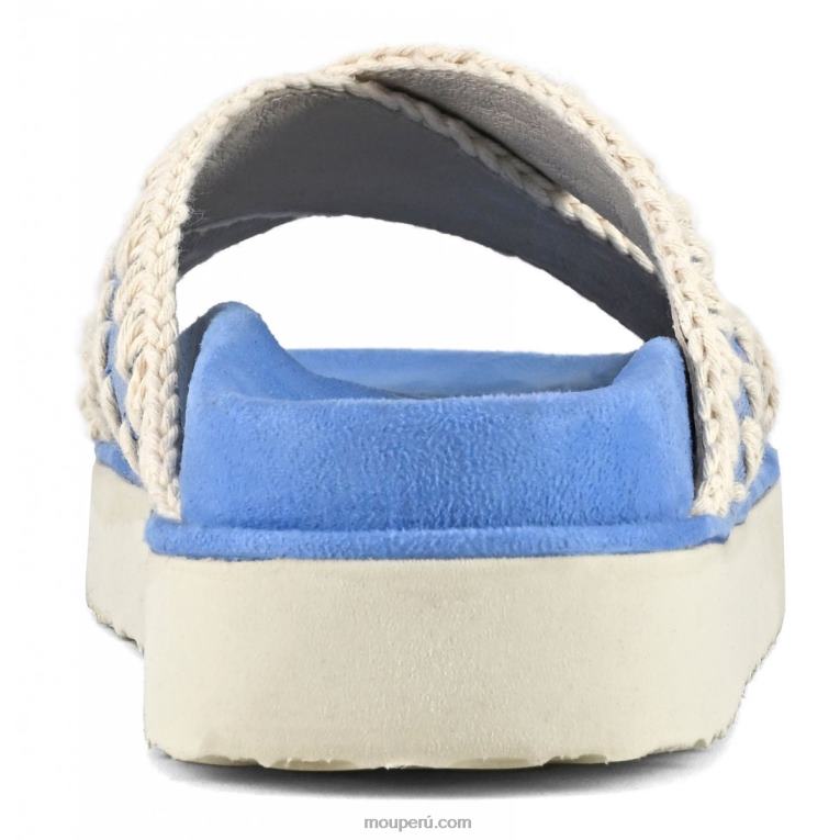 sandalia bio entrecruzada mujer 8DRXZ182 azules Mou