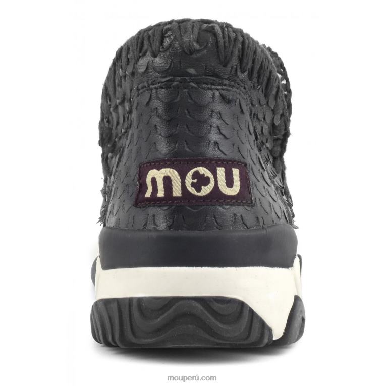 entrenador esquimal cuero especial mujer 8DRXZ64 escamas cortes negro Mou