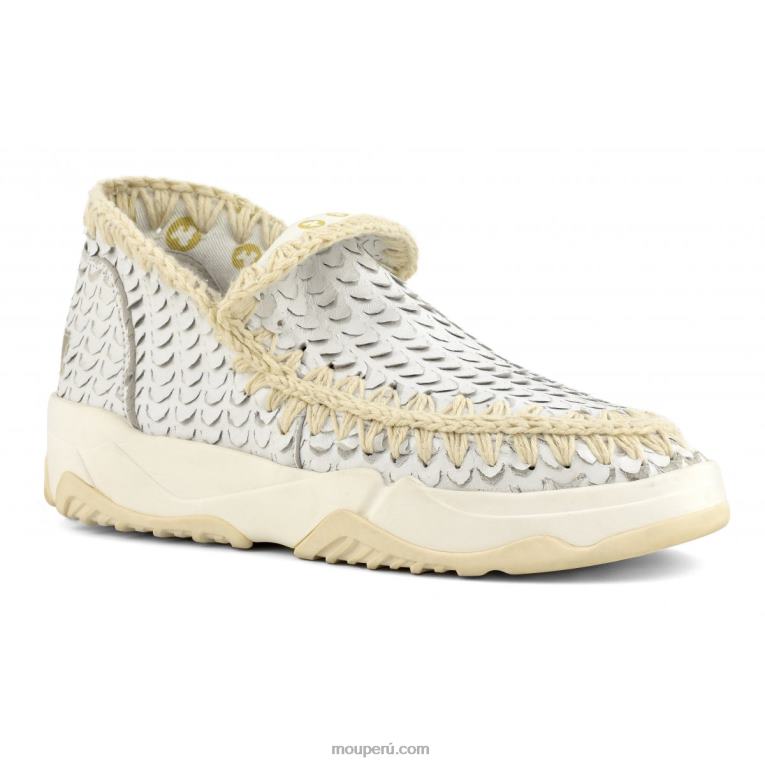 entrenador esquimal cuero especial mujer 8DRXZ65 cortes de escamas blancas Mou