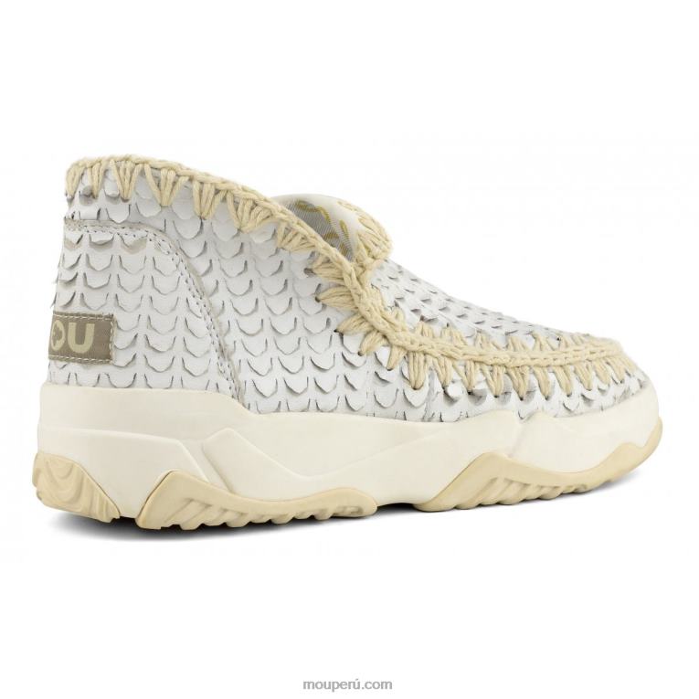 entrenador esquimal cuero especial mujer 8DRXZ65 cortes de escamas blancas Mou