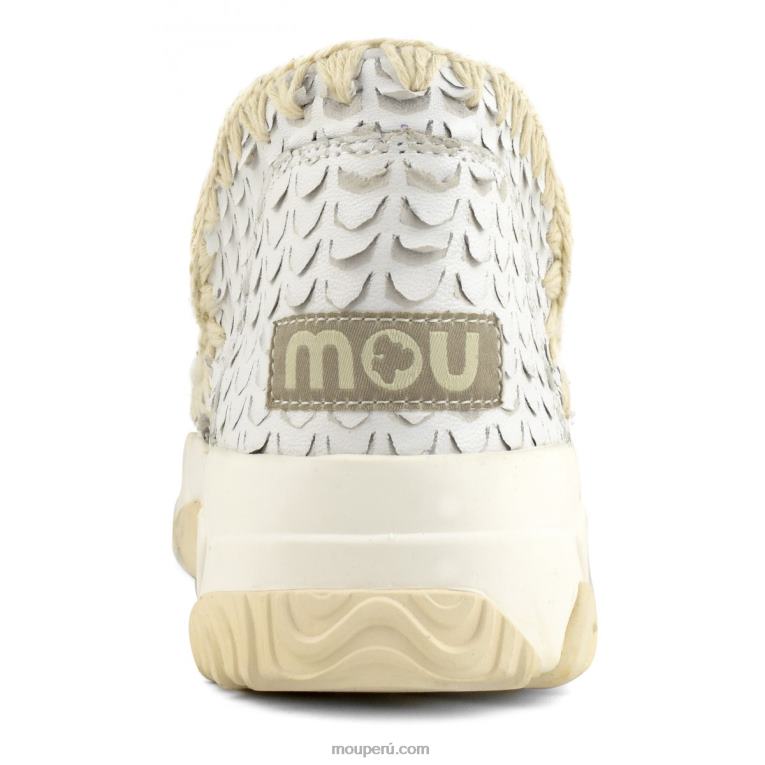 entrenador esquimal cuero especial mujer 8DRXZ65 cortes de escamas blancas Mou