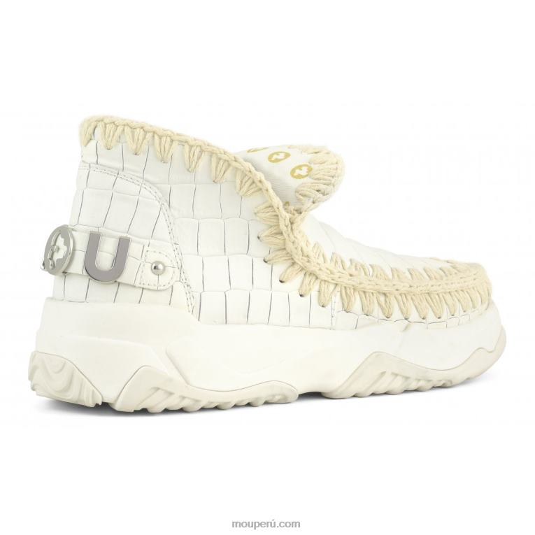 entrenador esquimal cuero especial mujer 8DRXZ67 coco blanco Mou