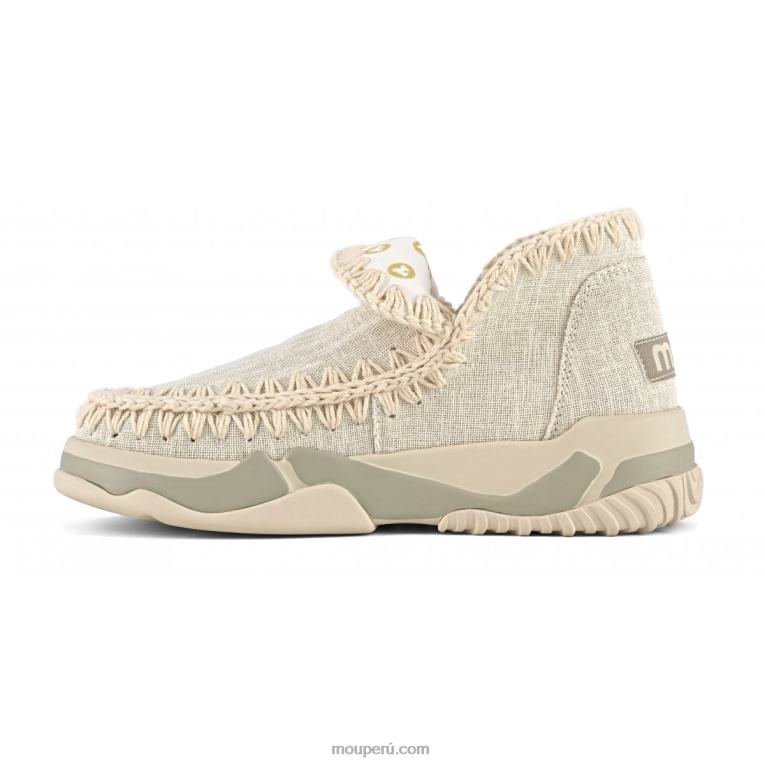 etiqueta tejida entrenador esquimal mujer 8DRXZ63 crudo Mou