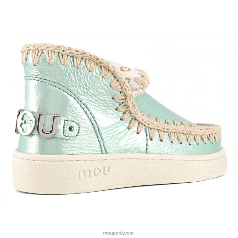 zapatilla de deporte de cuero italiano esquimal de verano mujer 8DRXZ61 verde Mou