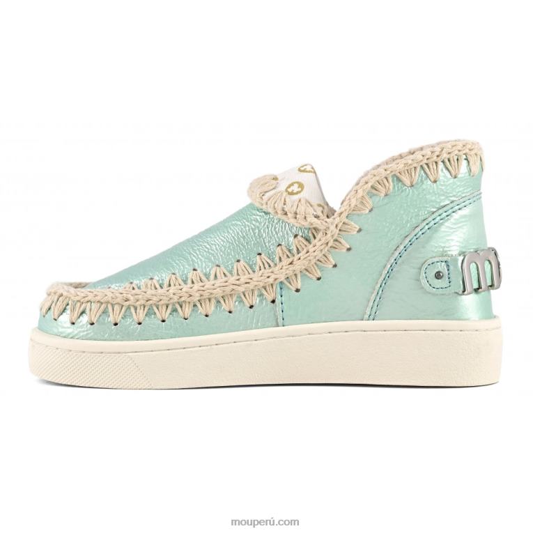 zapatilla de deporte de cuero italiano esquimal de verano mujer 8DRXZ61 verde Mou