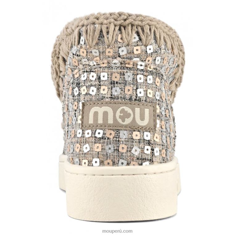 zapatilla de deporte textil tejido esquimal de verano mujer 8DRXZ4 oro Mou